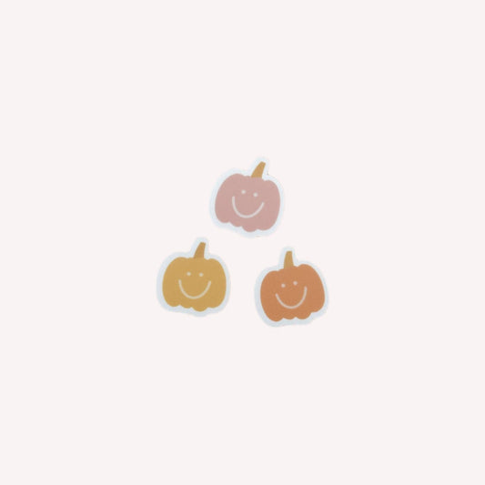 Mini Clear Pumpkin Stickers