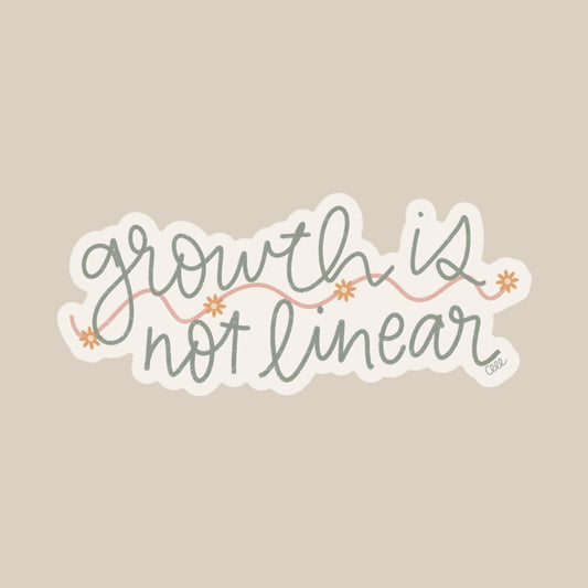 Growth Is Not Linear Sticker